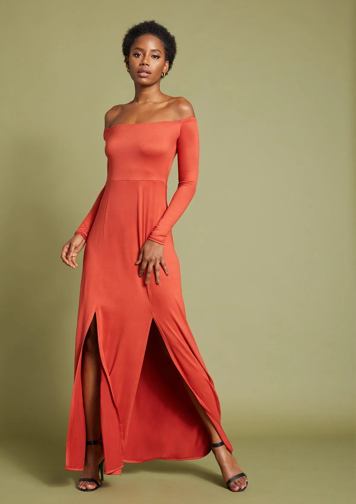 Tall Aria Off Shoulder Maxi Dress