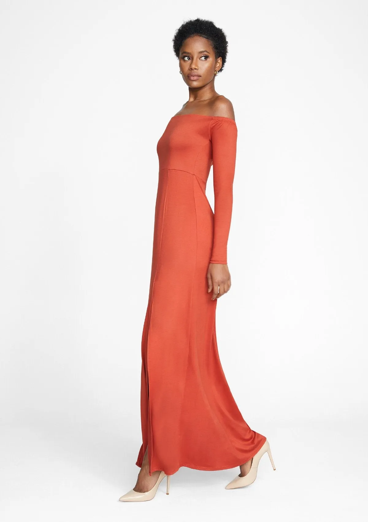 Tall Aria Off Shoulder Maxi Dress