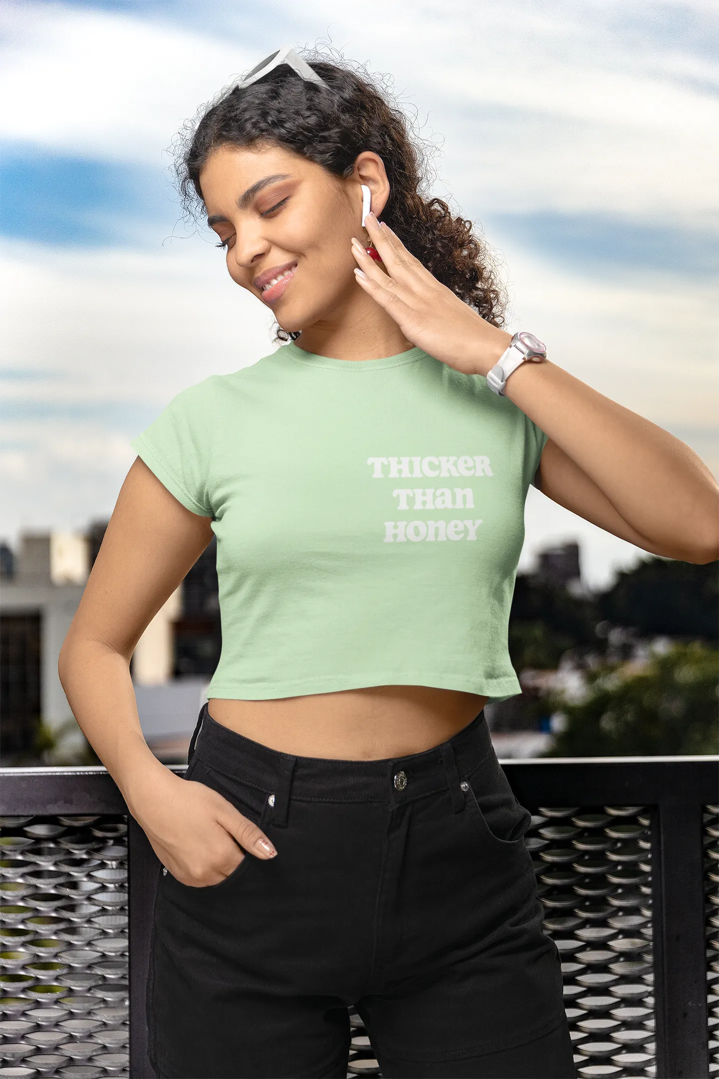 THICKER THAN HONEY Crop Top