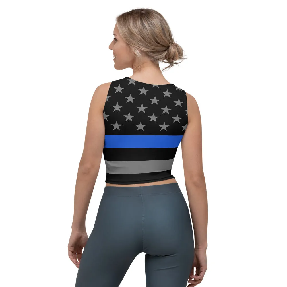 Thin Blue Line Crop Top