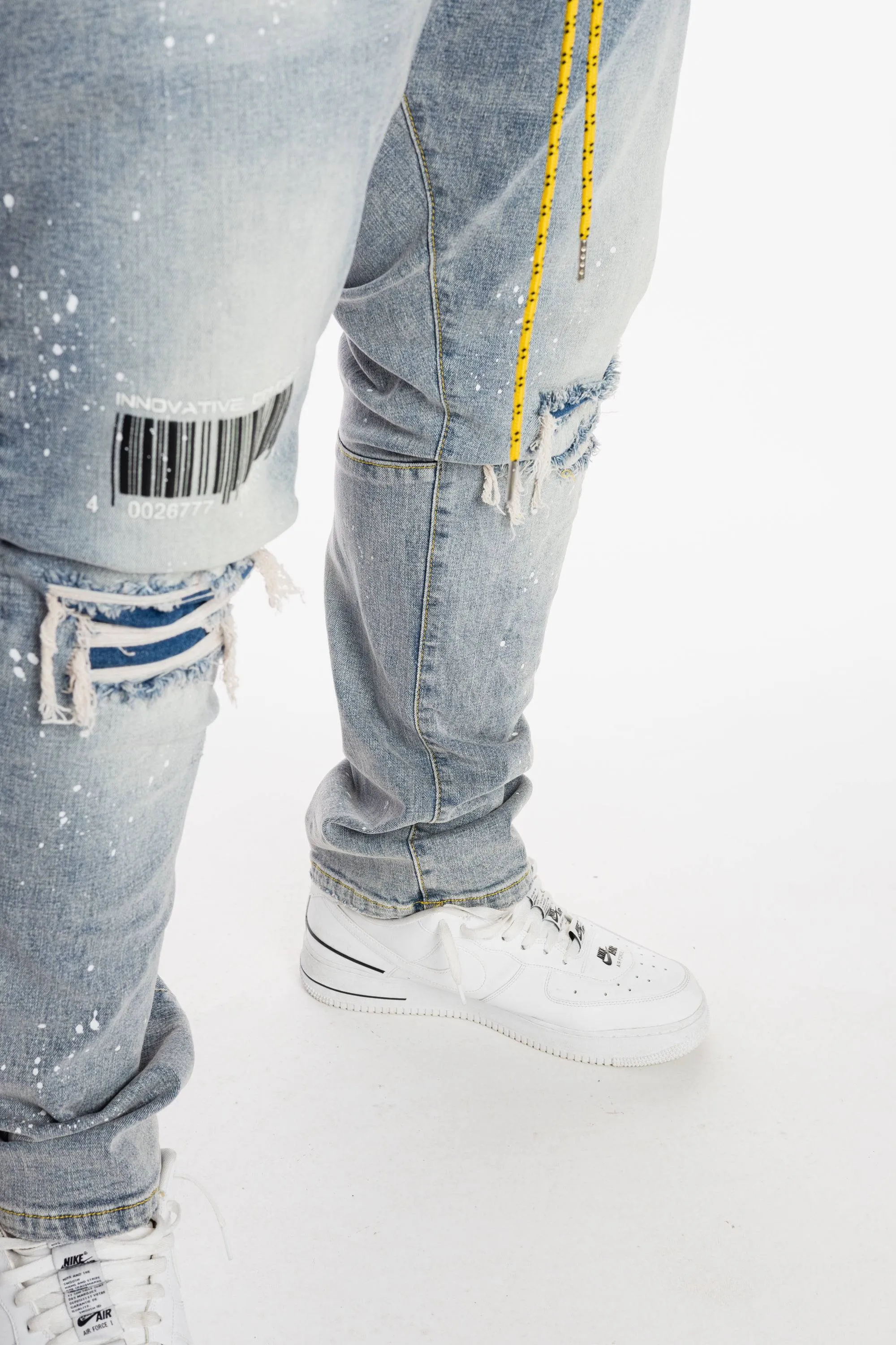 Utility Fashion Jeans -Nutria Blue