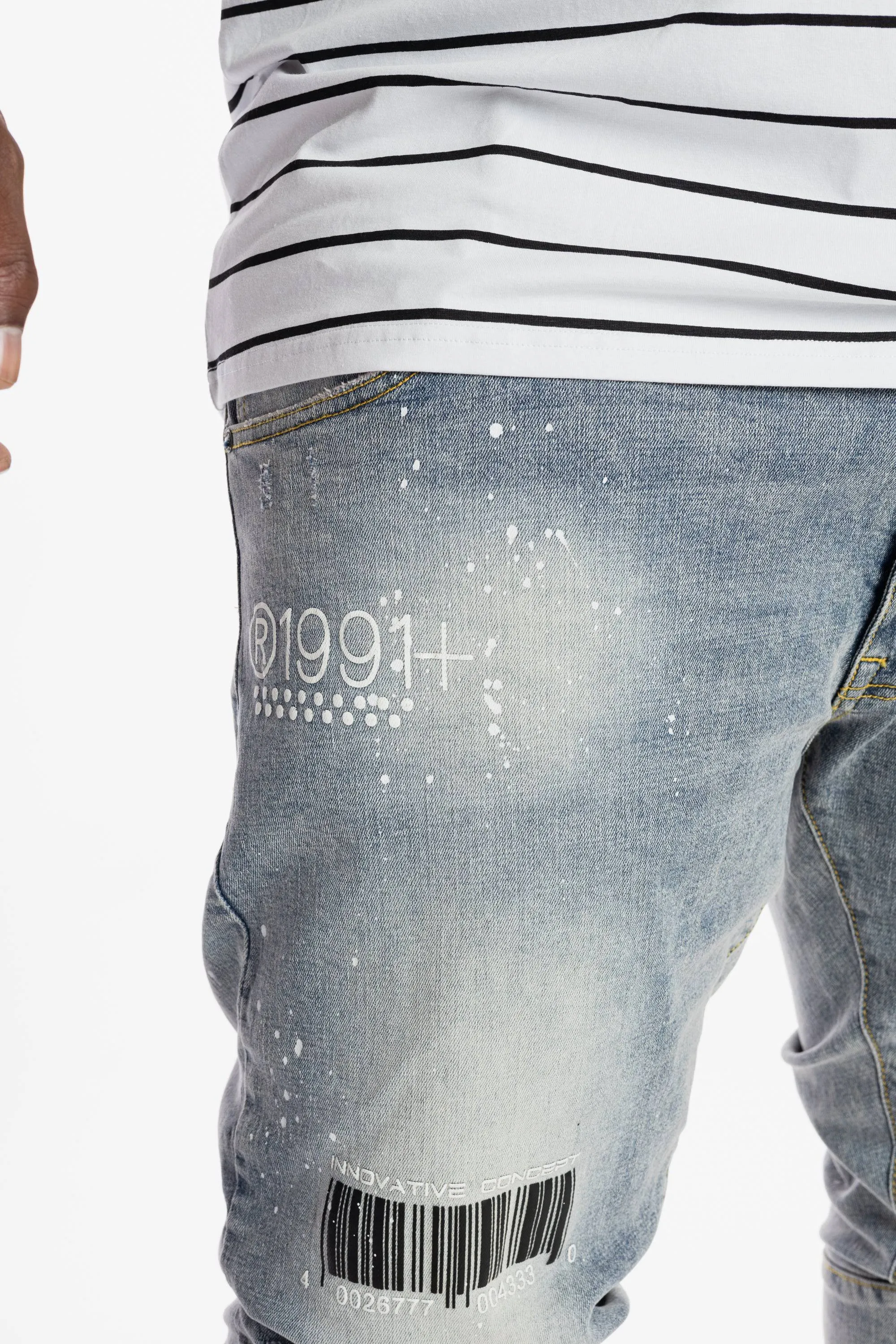 Utility Fashion Jeans -Nutria Blue