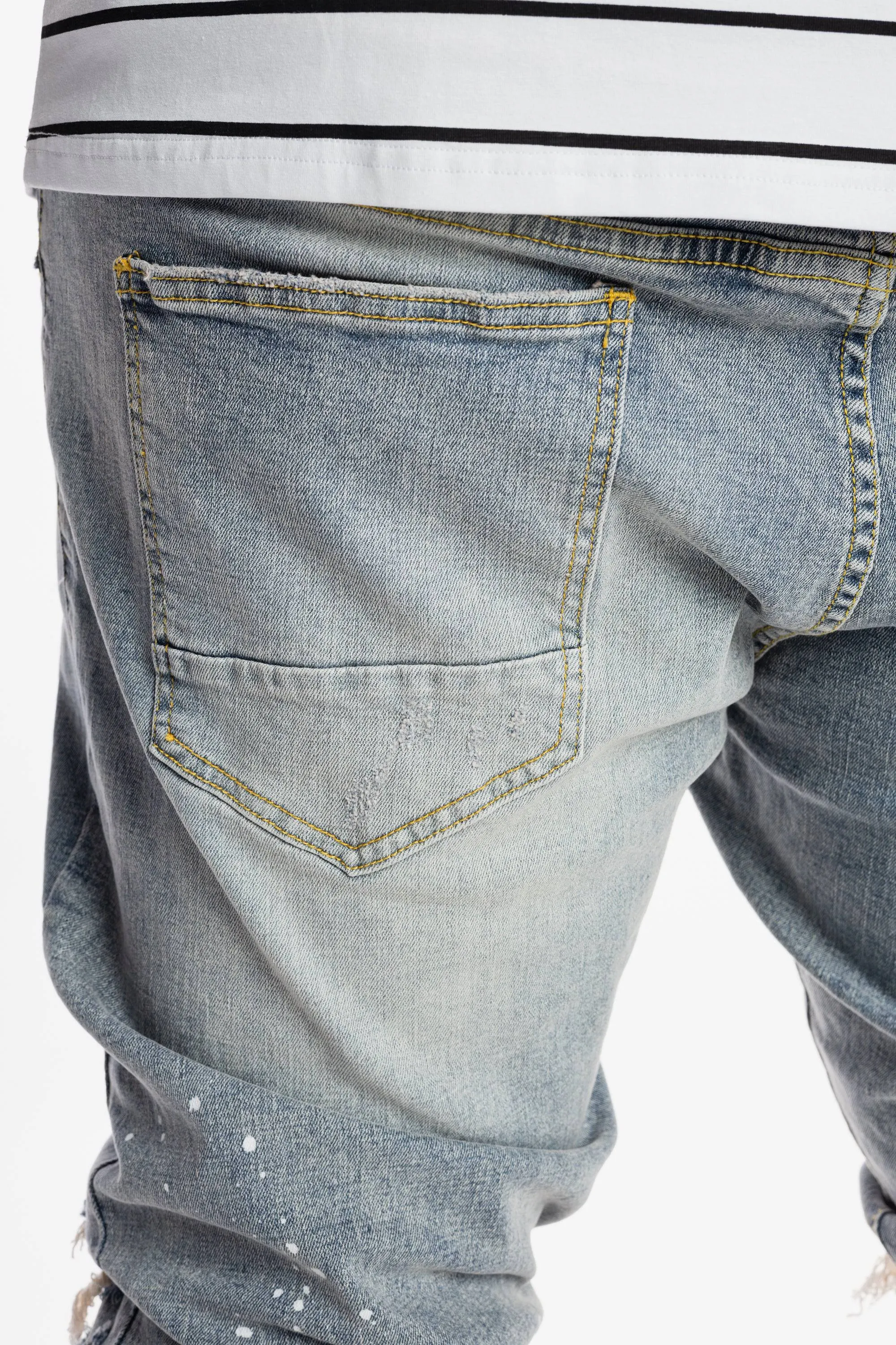 Utility Fashion Jeans -Nutria Blue