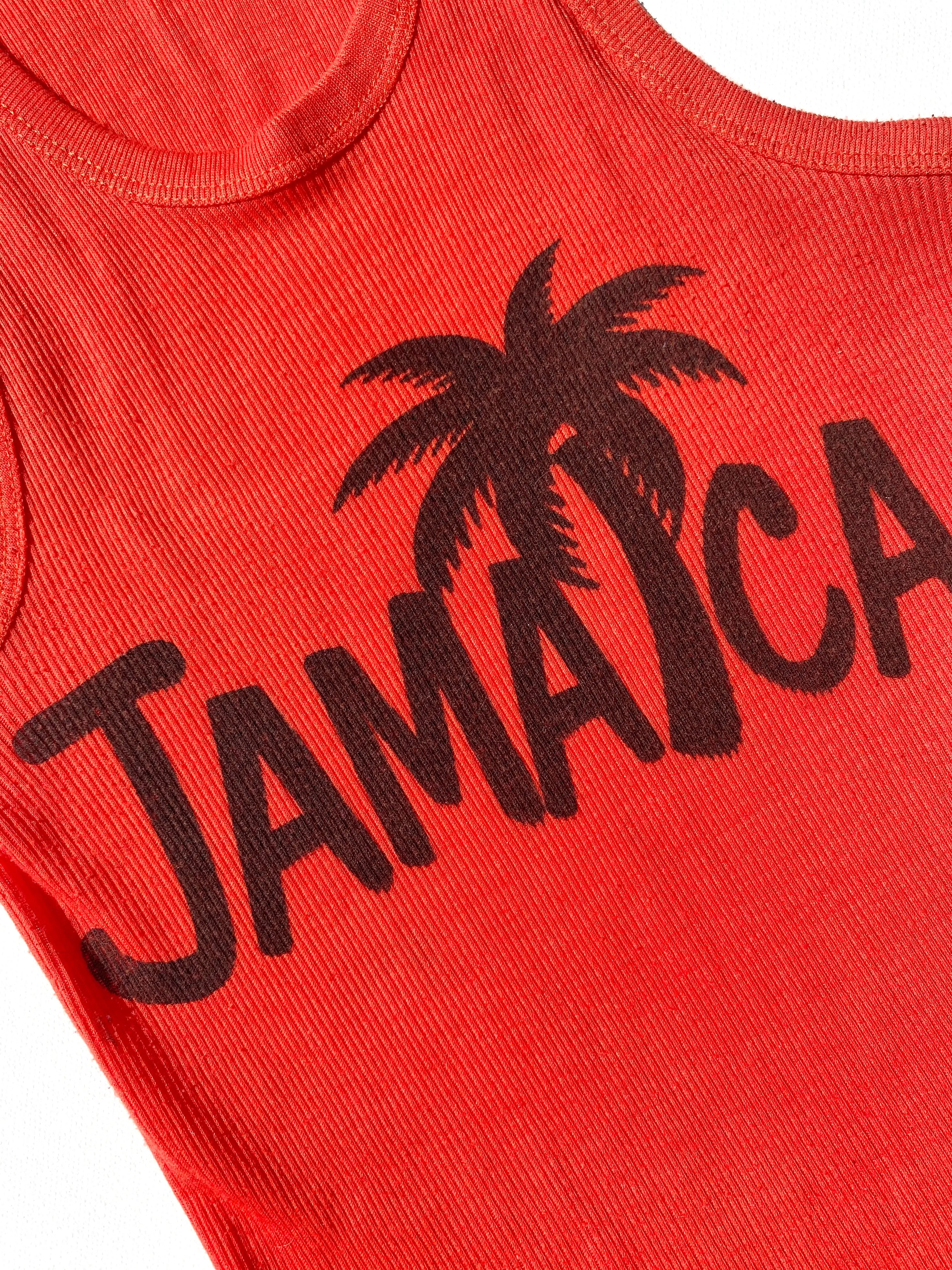 VINTAGE: Tank Top - Jamaican Red