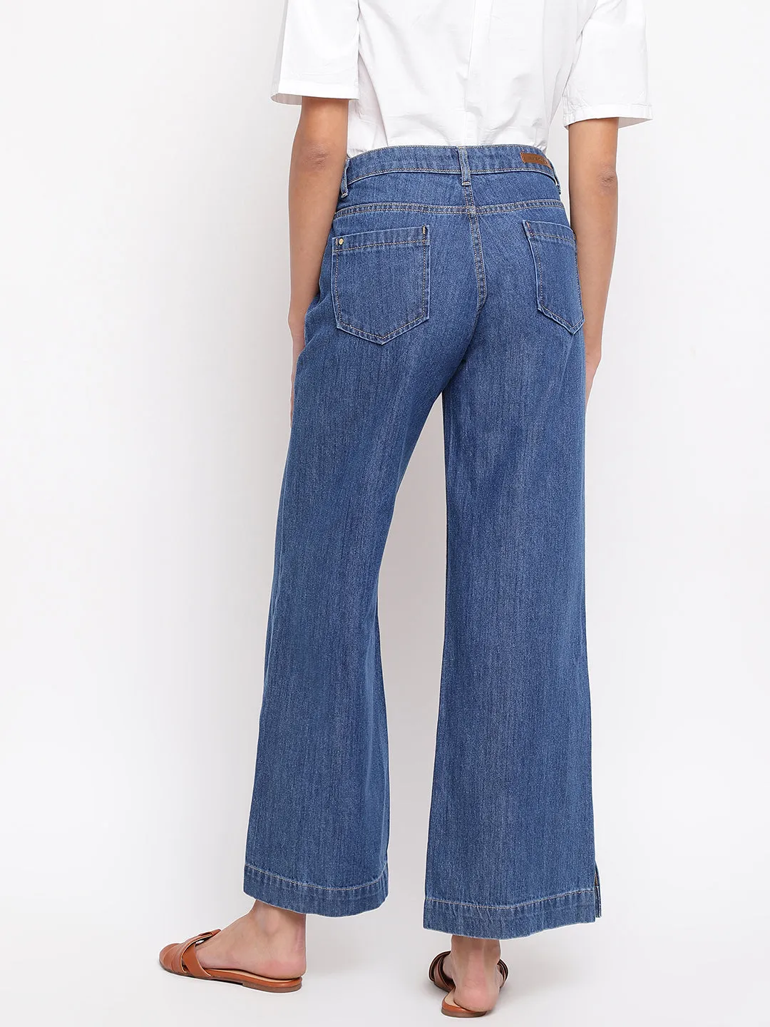 Women Blue Flared Jeans