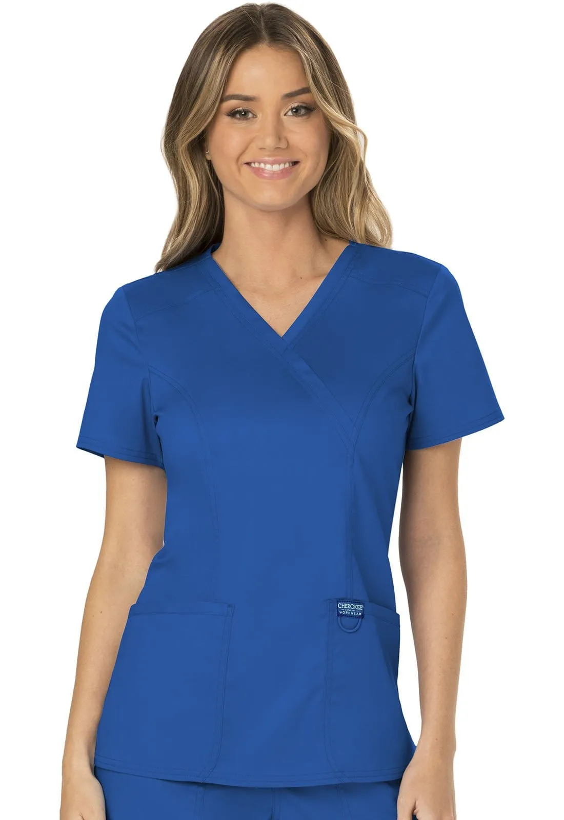 WW Revolution Mock Wrap Womens Scrub Top WW610